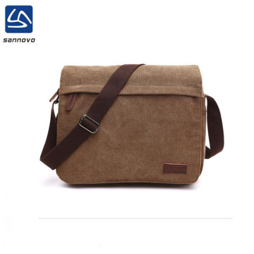 One-shoulder crossbody canvas bag Men's new fashion portable outdoor computer bag
